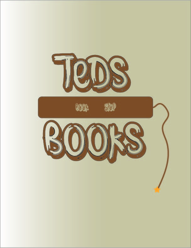 bookstore logo with bookmarks